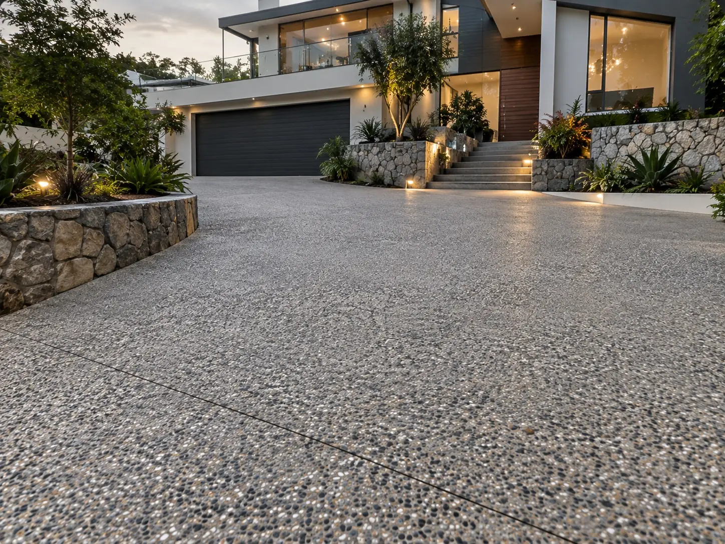 Exposed aggregate in Cairns