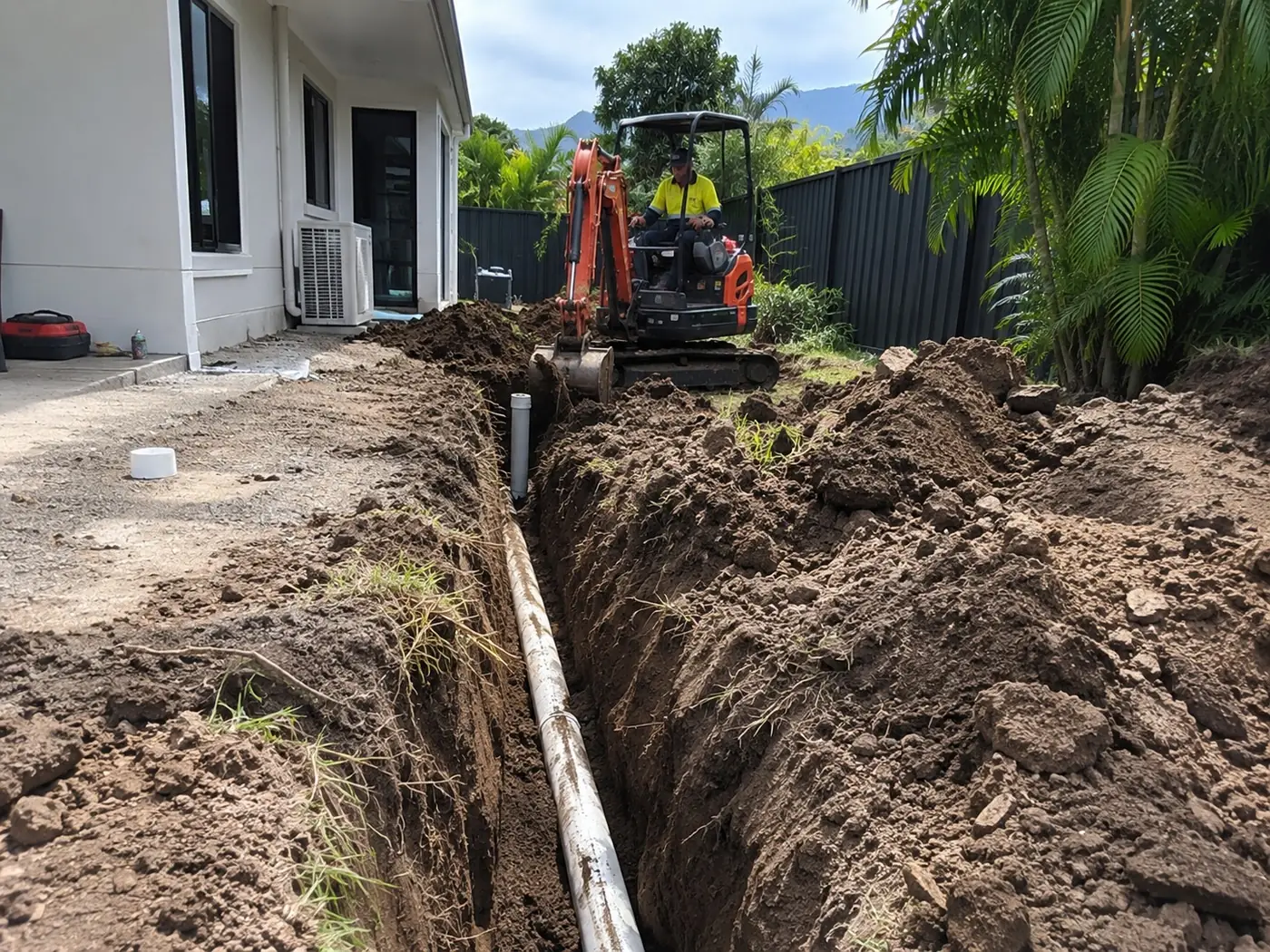 Trenching project by our Cairns crew