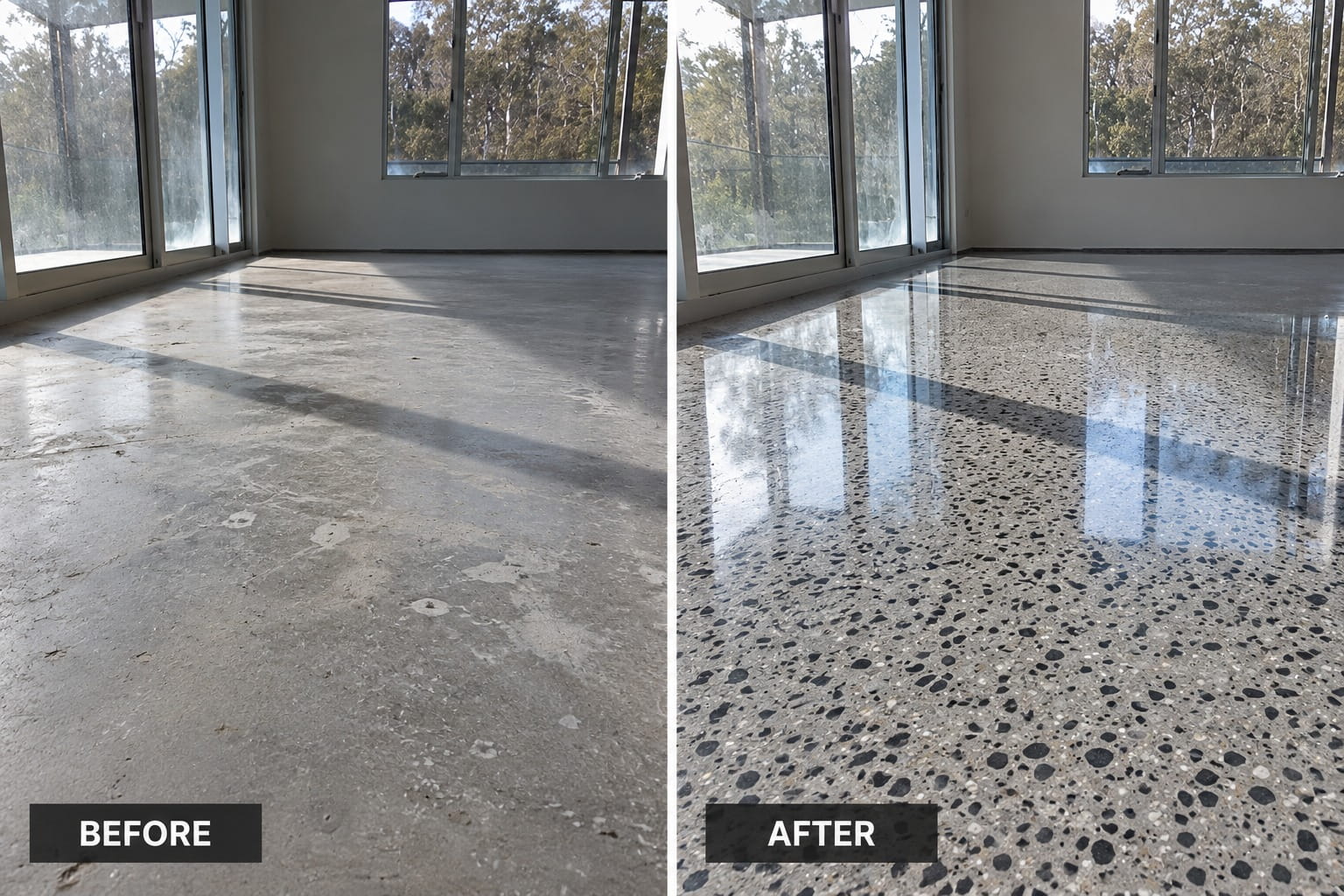 Concrete Grinding project by our Cairns crew