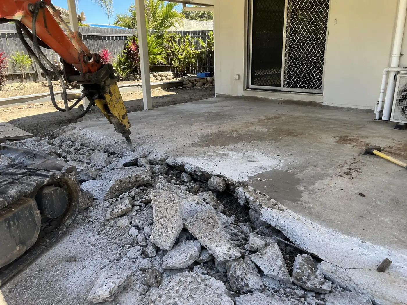Concrete Removal project by our Cairns crew
